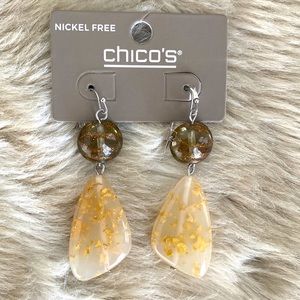 Chicos Stone Earrings